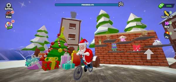 圣诞老人自行车大师