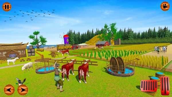乡村农场游戏拖拉机-图1