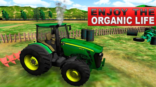 绿色农场拖拉机模拟器-图1