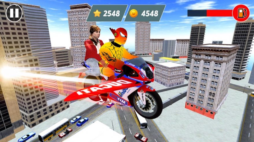 蜘蛛英雄自行车飞行手机版
