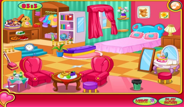小女孩打扫房间游戏-图1