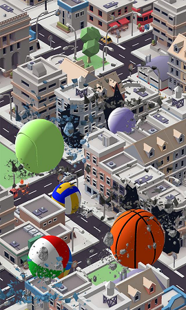 巨型篮球城市破坏-图1