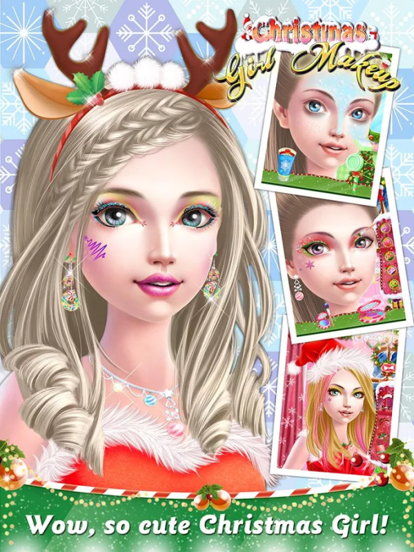 圣诞女孩化妆-图2